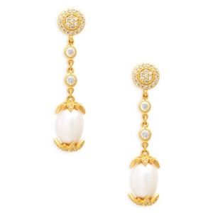 FREIDA ROTHMAN Sterling silver drop earrings